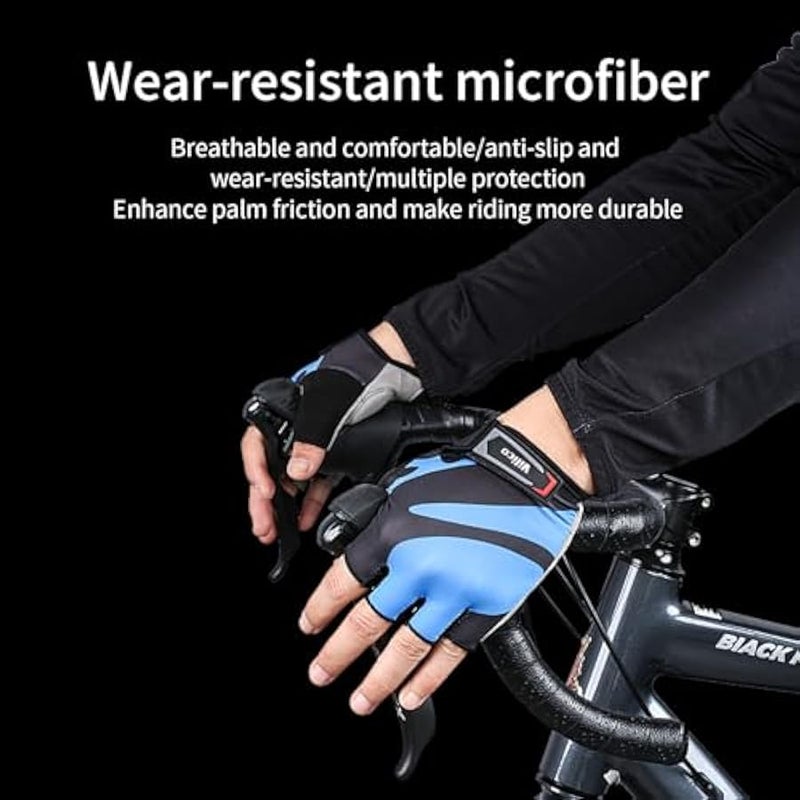 Fingerless Cycling Gloves for Men Women Bike Gloves for Men Cycling, Paded MTB Glove Biking Glove for Men Bicycle Accessories, Guantes para Bicicleta Hombre Guantes Ciclismo Hombre - Image 2